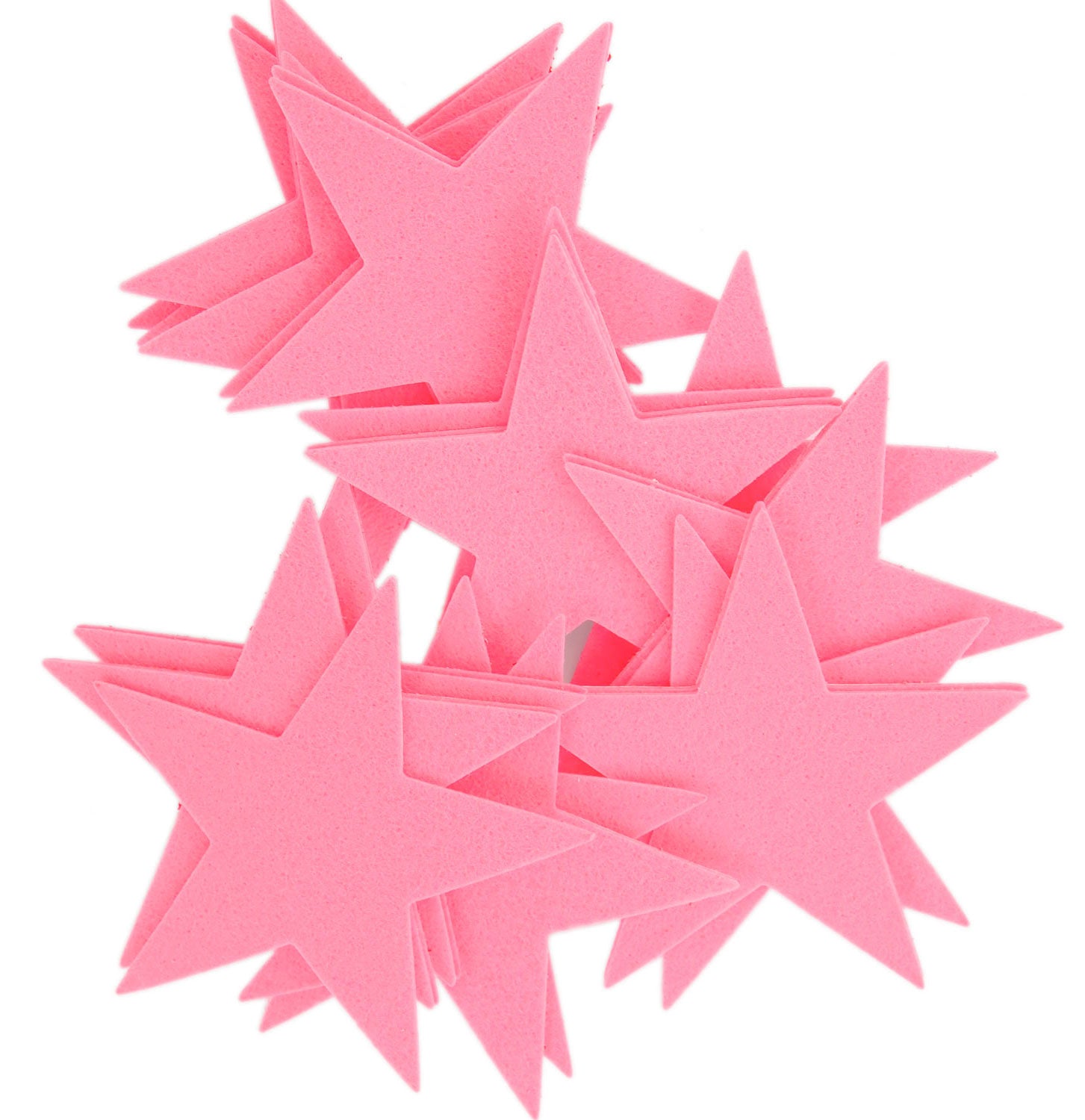 Mixed Color Assortment Felt Star Stickers (1.5 to 3 Inch