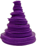 Purple Felt Circles (3/4 to 5 inch)