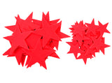 Red Felt Star Stickers (1.5 to 3 Inch)