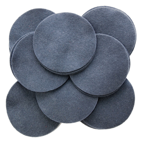 Charcoal Gray Felt Circles (3/4 to 5 inch) – Playfully Ever After