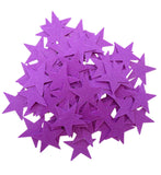 Purple Felt Star Stickers (1.5 to 3 Inch)