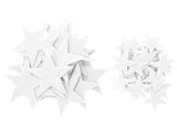 White Felt Star Stickers (1.5 to 3 Inch)