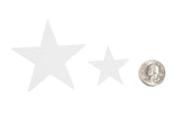 White Felt Star Stickers (1.5 to 3 Inch)