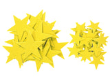 Yellow Felt Star Stickers (1.5 to 3 Inch)